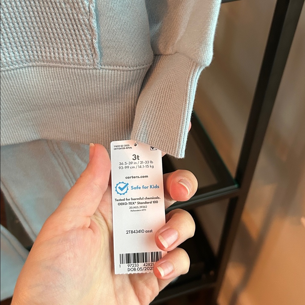 NWT! Toddler Girl's 2-Piece Quarter Zip Pullover/Pant Set - Picture 6 of 7